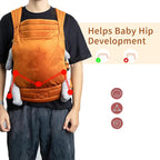 Baby Carrier for Newborn to Toddler, Cozy Baby Wrap Carrier 7-35 lbs, Ergonomic - Image 4
