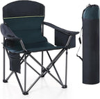 HIGH POINT SPORTS Camping Folding Chair, Heavy Duty Oversized Portable Outdoor by HIGHPOINTSPORTS