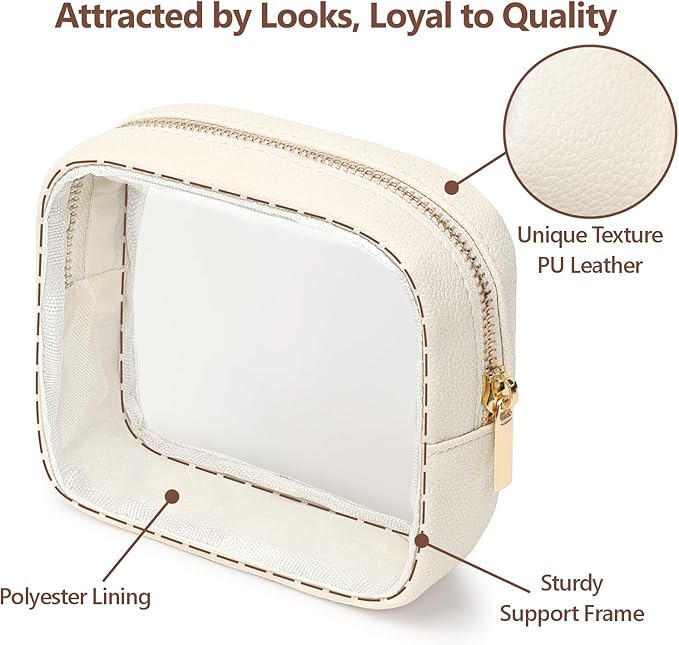 PACKISM Small Clear Makeup Bag - Image 4