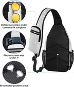 WATERFLY Crossbody Sling Backpack Sling Bag Travel Hiking Chest Bag Daypack - Image 5