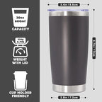 20oz Tumbler Stainless Steel Tumbler Cup - Image 4