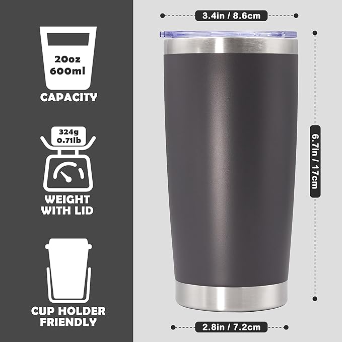 20oz Tumbler Bulk Stainless Steel Tumbler Cup - Image 3