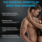 INVJOY Manscape Body Trimmer for Men, Waterproof Electric Razor/Shavers - Image 4
