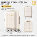 MGB 20 Inch Expandable Carry On Luggage - Image 3