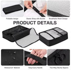 9 Set Packing Cubes for Suitcases, Aydicon Travel Luggage Packing Organizers - Image 3