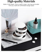 CONBOLA Jewelry Organizer, Small Jewelry Storage Box Earring Holder - Image 4