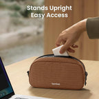 tomtoc Electronics Organizer Travel Case Performance, Water Resistant Bag Cable - Image 4