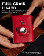 Jenoss Smart AirTag Wallet for Men & Women: Full Grain Leather, RFID Blocking - Image 2