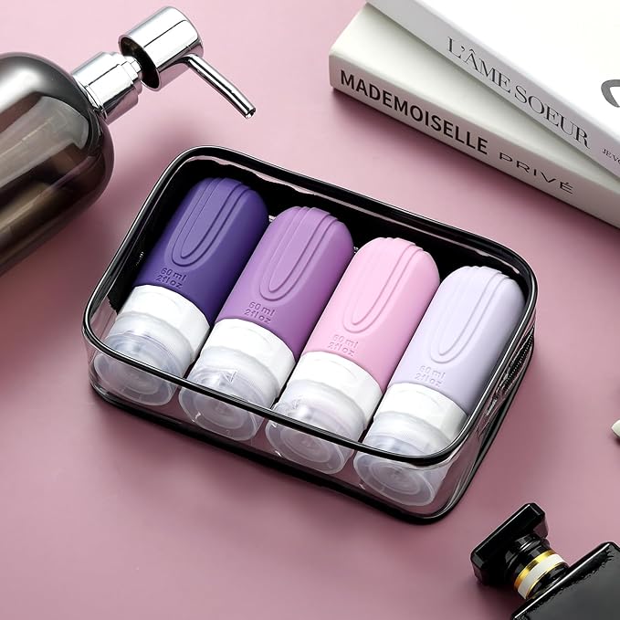 Travel Bottles for Toiletries, Tsa Approved 2oz Travel size Bottles, BPA Free - Image 7