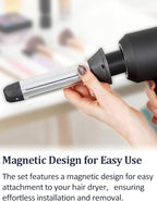 Automatic Curling Wands Attachments with 2 Curlers for Dyson Supersonic Hair Dryer Airwrap, Long Hair Waver Styling Iron Tool Blow Dryer Accessories for Women