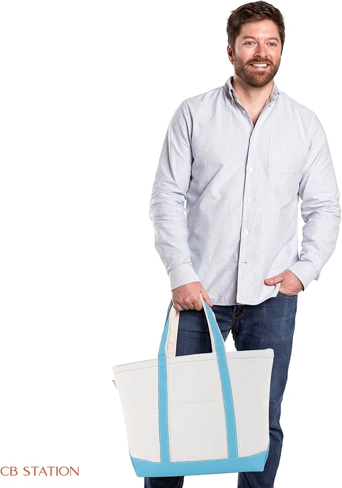 CB STATION Medium Classic Canvas Tote Bag - Image 5