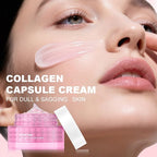 Pink Collagen Jelly Cream,PDRN(Sodium DNA)+ 5% Niacinamide,Gentle Moisturizer Hydrating Brightening Anti-Wrinkle Improve Fine Lines & Rough Texture For Face