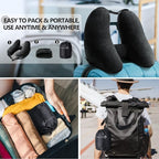 Sunany Neck Pillow for Travel Inflatable Airplane Pillow Comfortably Supports - Image 5