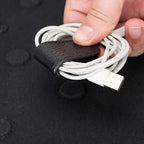 Medicine Handmade Leather Cable Organizer Bag – Full-Grain Leather Travel Tech - Image 5