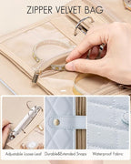 Vlando Travel Jewelry Organizer Case, Foldable Jewelry Bags Jewelry Storage - Image 3