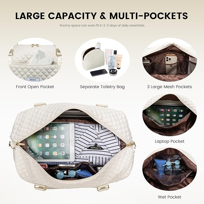 LOVEVOOK Travel Duffle Bag, Weekender Bags - Image 4