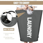 DOKEHOM 90L Large Laundry Basket, Collapsible Laundry Bag, Freestanding Tall - Image 5