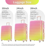 Merax Luggage Sets 3 Piece, Hardside Expandable Suitcase Set - Image 2