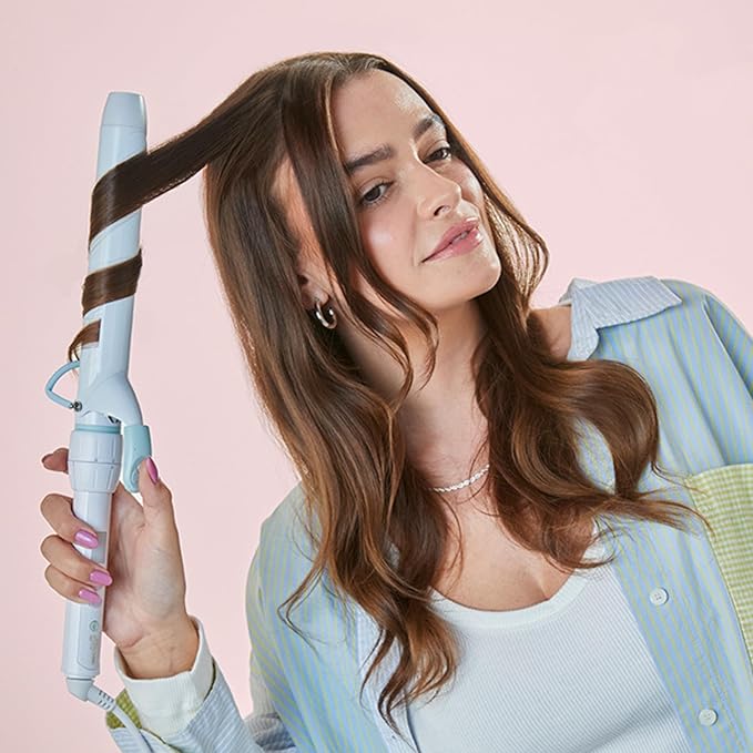 Mane 1.25 Inch Curling Iron Extended Barrel Styling Attachment - Ceramic Hair Curling Iron for Bouncy, Tight & Long-Lasting Curls and a Frizz-Free Finish - Use with Power Bottom Base