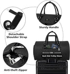 Garment Bag for Travel With Toiletry Bag Convertible Carry On Weekender Bag - Image 3