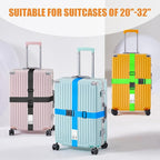 BILIONE Luggage Straps 88 inch Adjustable Suitcase Belt, Lockable Against - Image 2