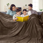 PHF Oversized King Fleece Blanket 120"x120", No Shed No Pilling Big Soft Blanket - Image 2