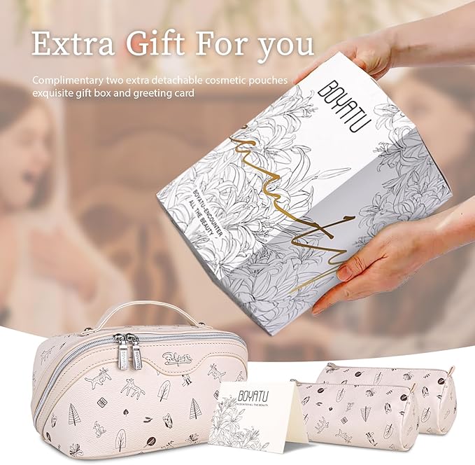 BOYATU Travel Makeup Bag Cosmetic Bags - Image 6