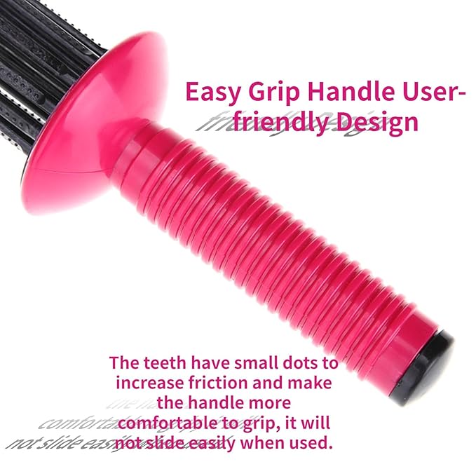 17 Teeth Curly Hair Brush, Curl Defining Brush, Curling Roll Comb, Perfect for Hair Salon & Home Use (Round Purple)