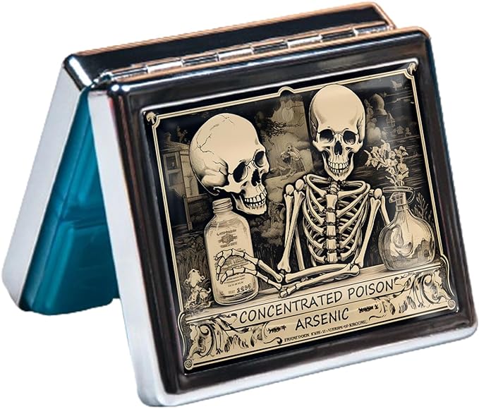 Silver Vintage Pill Box 7 Day Metal Pill Box - Image 4