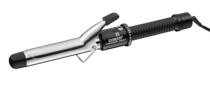 Conair Instant Heat 1-Inch Curling Iron,1-Inch Barrel Produces Classic Curls,Hair Curler for Short,Medium,and Long Hair,25 Heat Setting Curling Iron,Black,(Pack of 3)