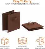 Amazon Basics Cube Organizer Storage Bins Handles, Collapsible Fabric, - Image 4