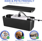 Chouky Cable Organizer Box Set of Three, Power Cover Cord Holder Surge Protector - Image 5