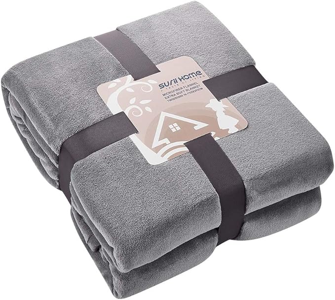 Surii Home Luxury Microfiber Flannel Blanket, Super Soft, and Breathable - Image 9