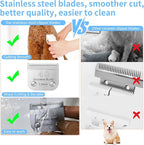 3 Pcs Size 40# Detachable Dog Grooming Blades, Compatible with Andis, Oster A5, Wahl KM10 Series Clippers, Cut Length 0.25mm, Silver (40# 0.25mm, 3 Packs)