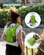 Small Hiking Backpack with Front Phone Holder, Packable Back pack with Chest - Image 4