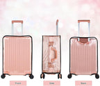 3 Piece Clear PVC Luggage Cover Protector, Waterproof Plastic Suitcase Cover - Image 4