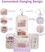 Narwey Checked Hanging Travel Toiletry Bag - Image 2