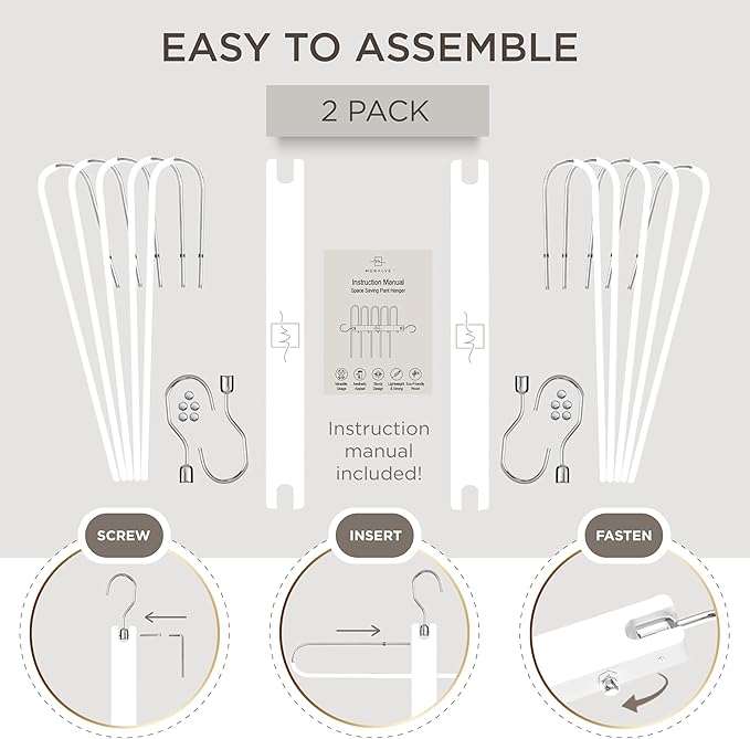MORALVE Pants Hangers Space Saving - Image 7