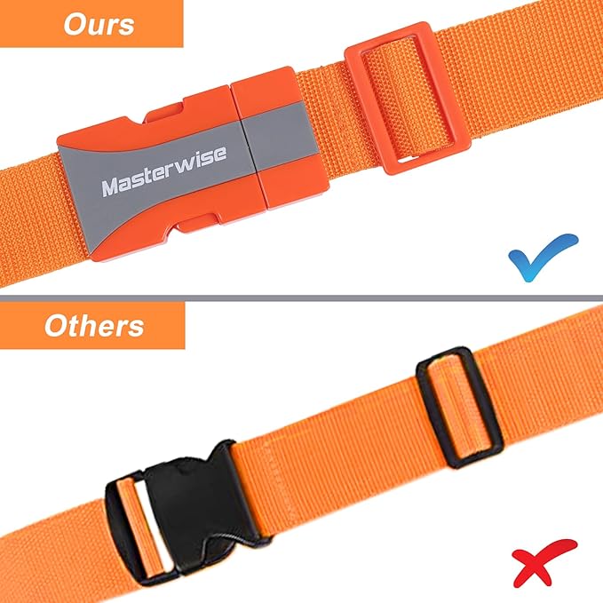 Buckle Straps with Clips, Adjustable Nylon Strap with Buckle, Packing Straps - Image 2