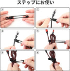 UMUST Silicone Cable Ties, Reusable Cable Management Organizer, Cord Tie - Image 2