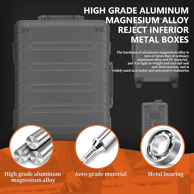 WEICHEN All Aluminum Magnesium 29 Inch Large Luggage - Image 4
