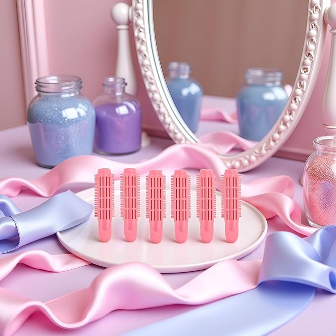 5Pcs Pink Volumizing Hair Root Clip Natural Fluffy Hair Root Clip, Volume Hair Curler Clip Diy Curler Fluffy Clamps Rollers Hair, Hair Rollers, Styling Tools and Appliances for Women