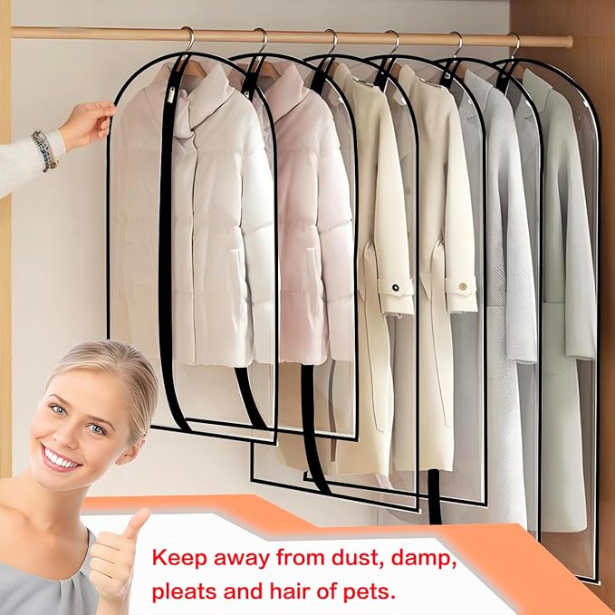 Clear Garment Bags Clothes Covers Clothes Storage Bag Clothes Storage Bag - Image 5