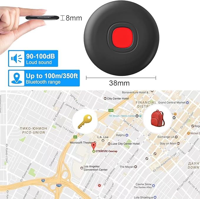Air Tracker Tags-4Pack, IP68 Waterproof Smart Tag Tracker, Key Finder and Item - Image 7
