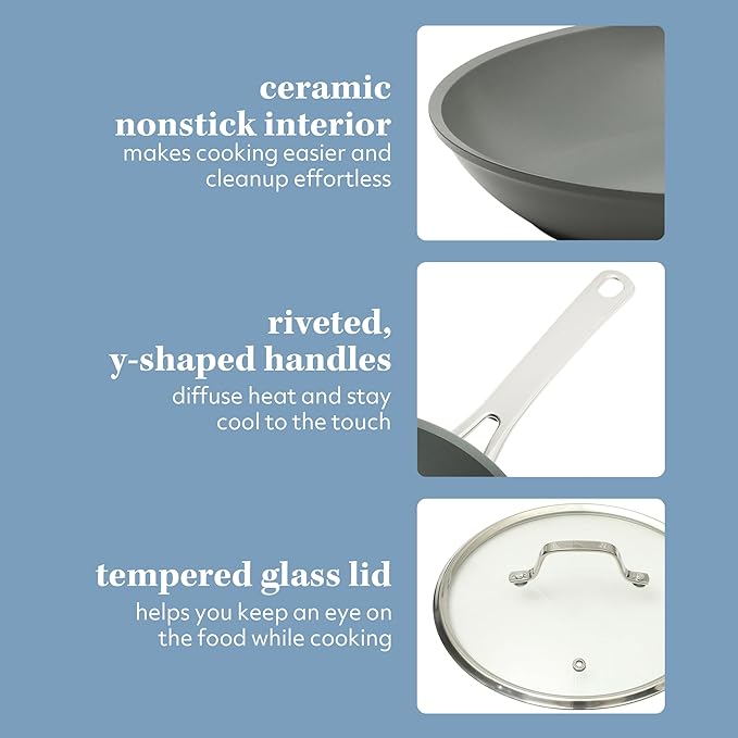 Sur La Table Kitchen Essentials Cool Commune Hard Anodized 10 Piece PFA Free - Image 5