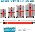 Travel Inspira Luggage Straps for Suitcases, Adjustable Suitcase Strap - Image 3