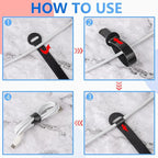 100 x Colourful Reusable Cable Ties, Cable Straps, Adjustable Cable Ties - Image 5