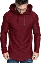 Lexiart Mens Fashion Athletic Hoodies Sport Sweatshirt Solid Color Fleece - Image 3