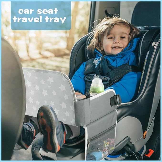MENZOKE Kids Travel Tray Car Seat Tray - Image 2
