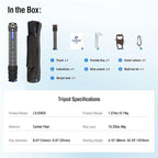 42.2" Carbon Fiber Travel Tripod - Image 7